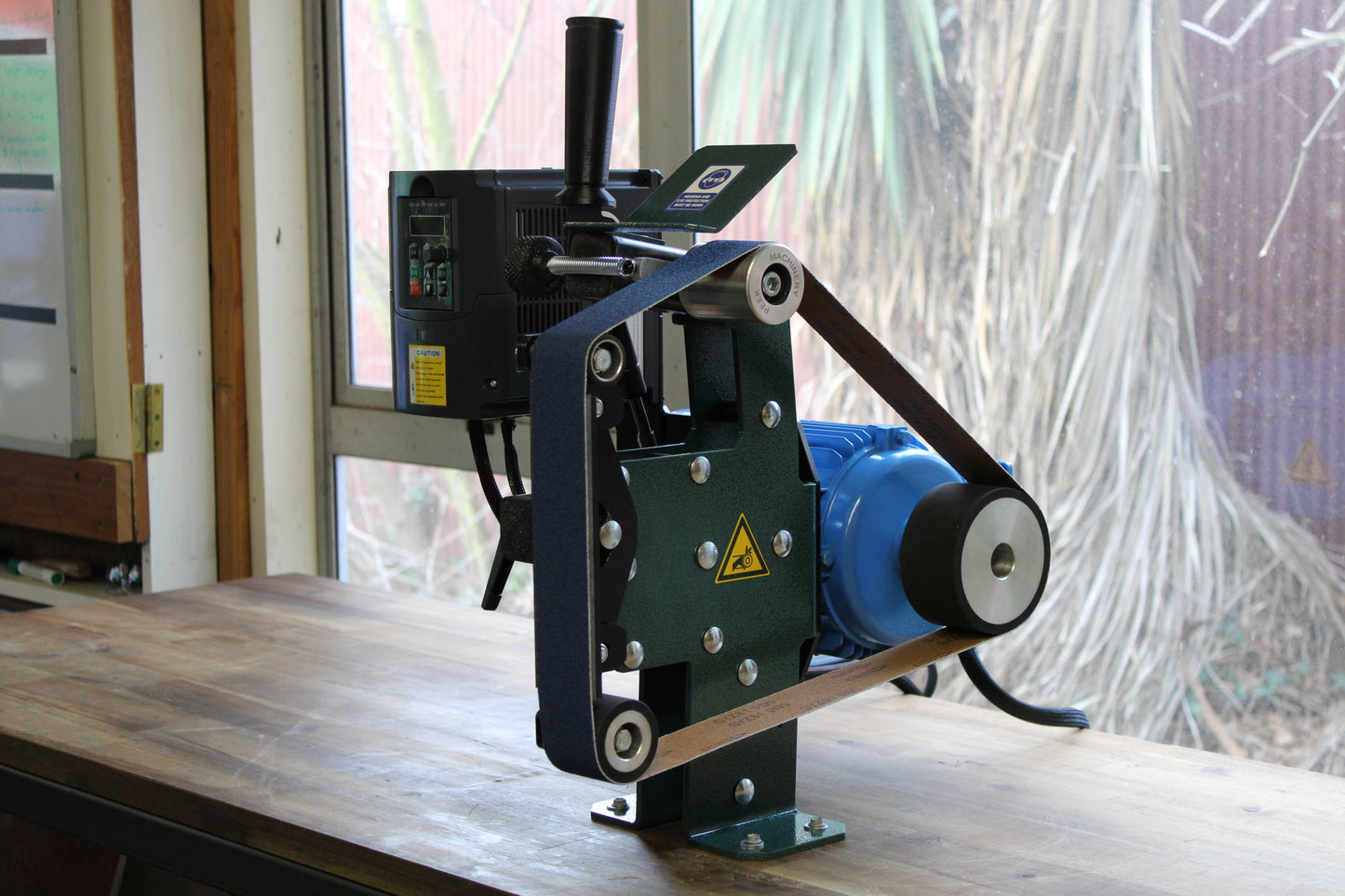 Belt grinder 2 x 48" - 2HP Motor With Speed Controller