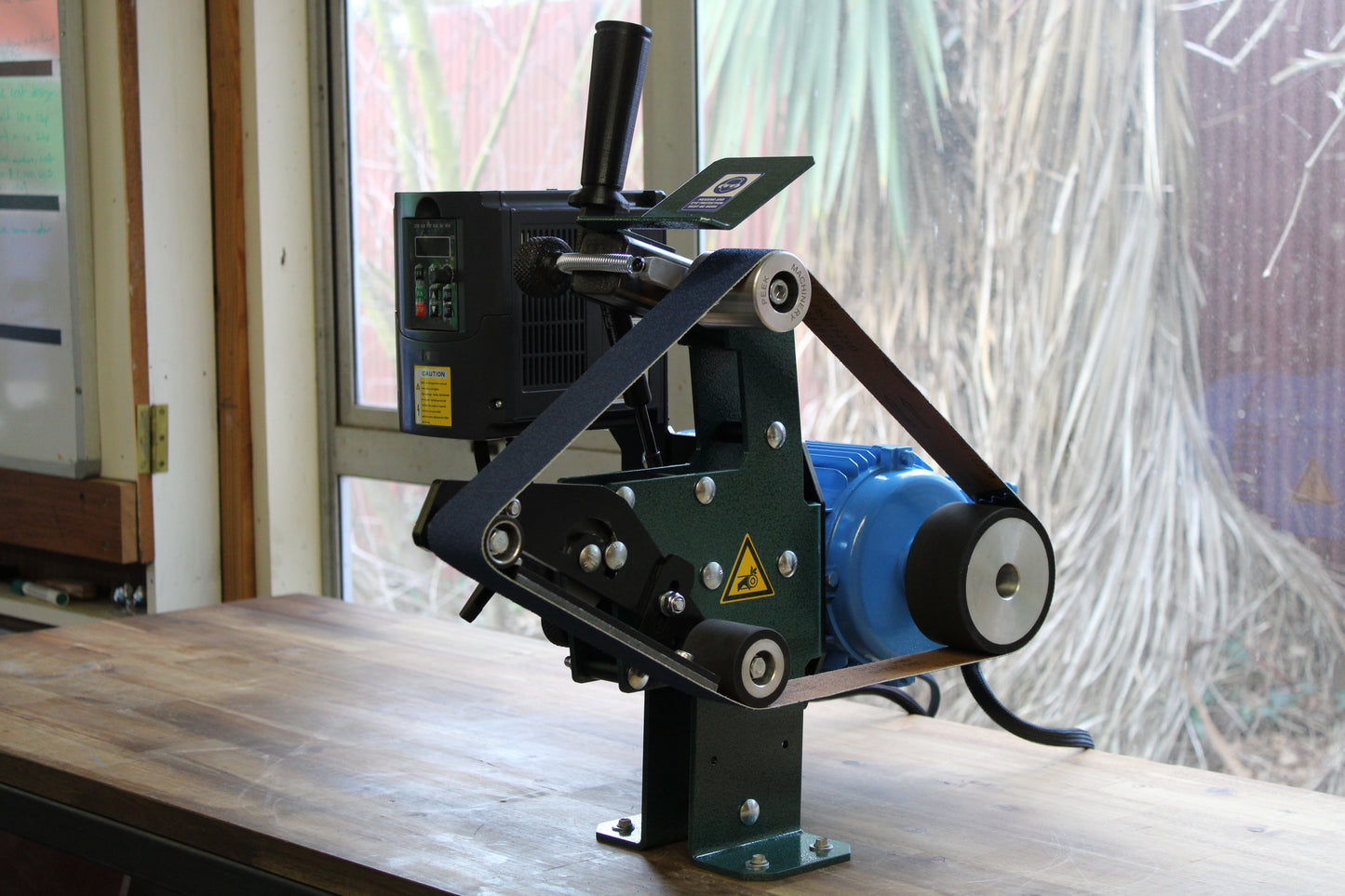 Belt grinder 2 x 48" - 2HP Motor With Speed Controller