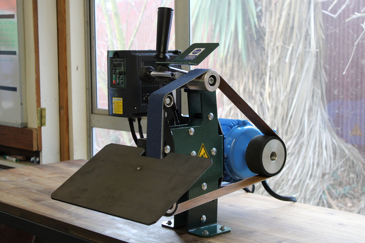 Belt grinder 2 x 48" - 2HP Motor With Speed Controller