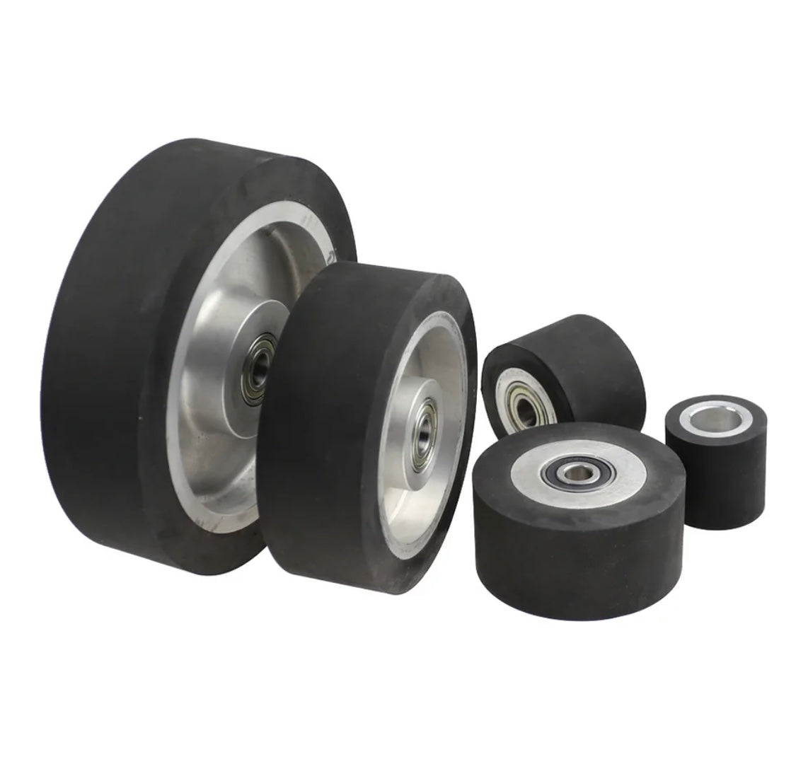 Rubber Contact Wheels - 2" (50.8mm) Width