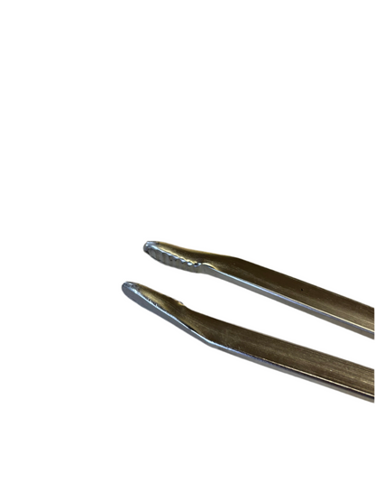 Blacksmith's Tongs - Stainless Steel / Flat Nose