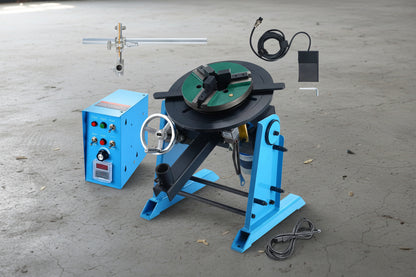 Timed Rotary Welding Positioner – 200mm Chuck 1–12 RPM 30kg Load MIG Holder