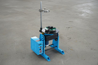 Timed Rotary Welding Positioner – 200mm Chuck 1–12 RPM 30kg Load MIG Holder