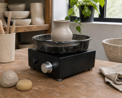 Pottery Wheel - 15cm Alloy Turntable - Free Starter Kit Included