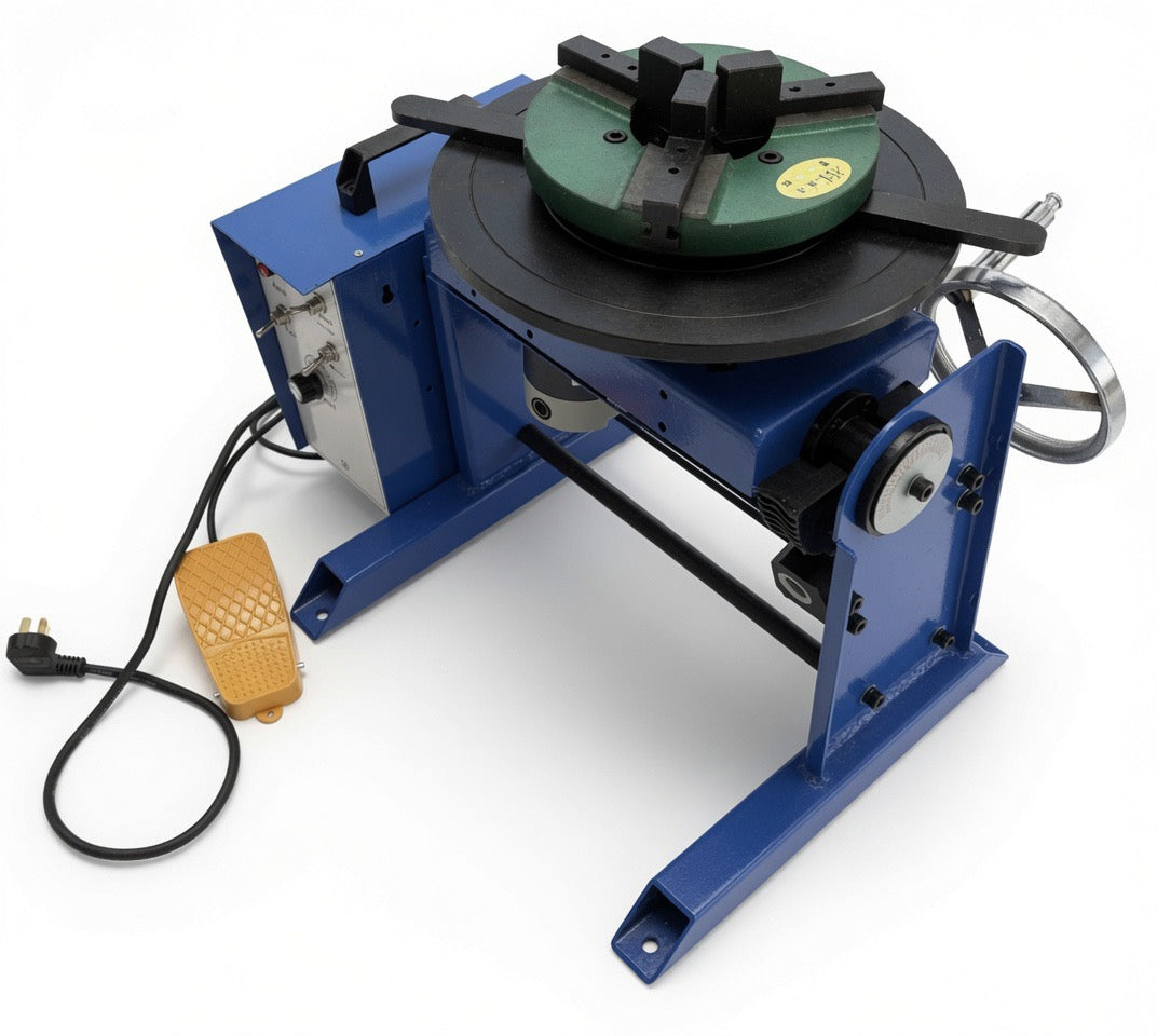 Rotary Welding Positioner – 200mm Chuck 1–12 RPM 30kg Load