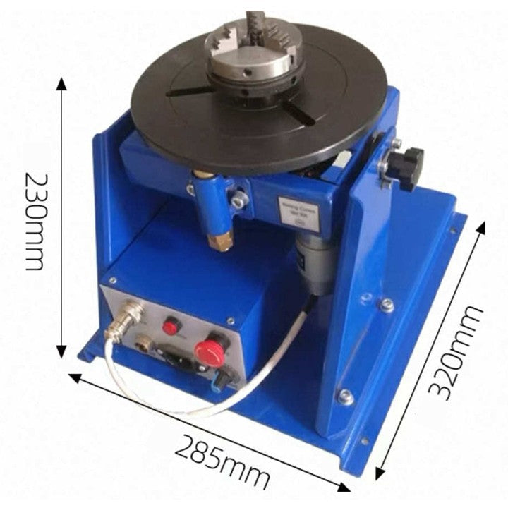 Rotary Welding Positioner – 180mm Chuck - 1–10 RPM - 10kg Load