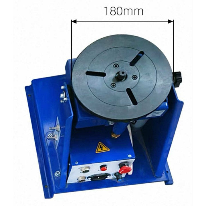 Rotary Welding Positioner – 180mm Chuck - 1–10 RPM - 10kg Load