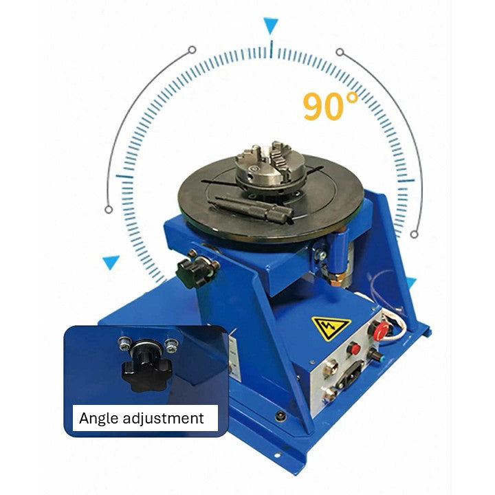 Rotary Welding Positioner – 180mm Chuck - 1–10 RPM - 10kg Load
