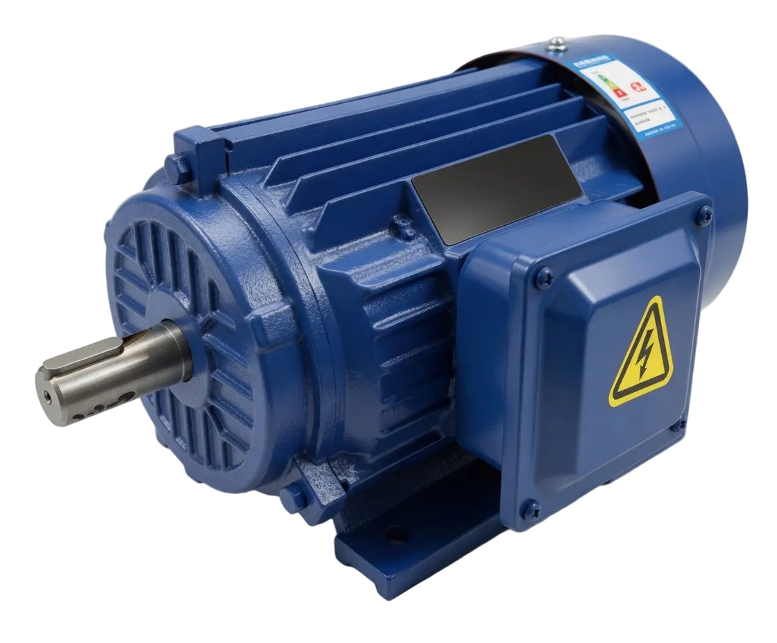 3 Phase Electric Motors - B3 Foot Mount - 1400 RPM - Steel Body